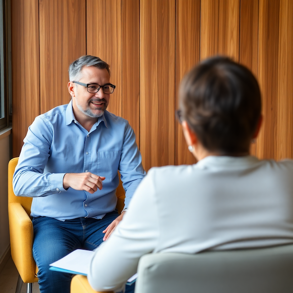 Experienced coach mentoring a new coach