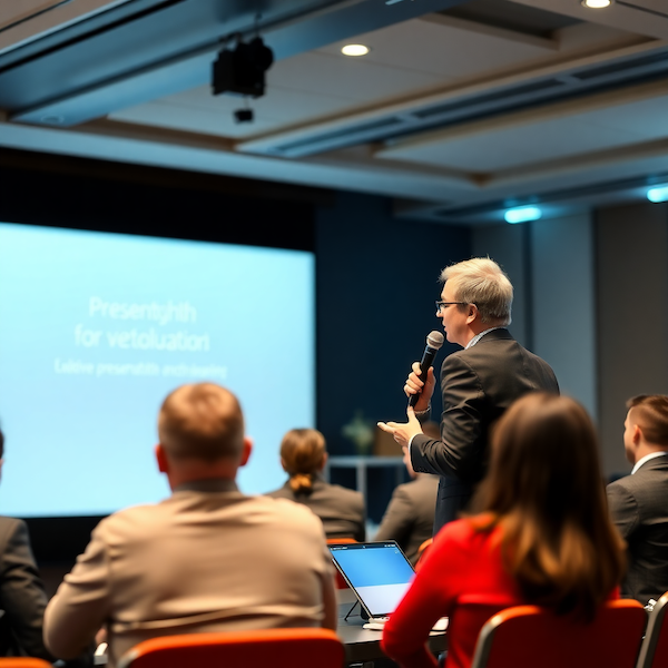 Presentation skills workshop with speaker